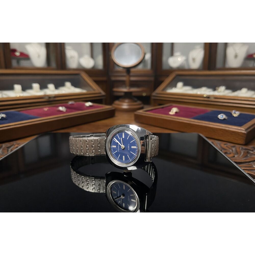 Timex Stainless Steel Analog Watch – Blue Dial | Water Resistant